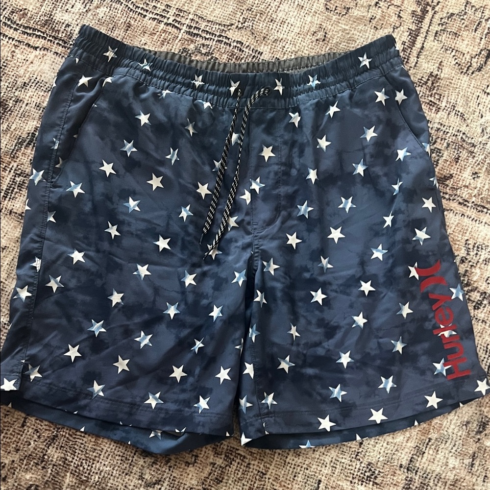 Hurley Blue Star Swim Trunks